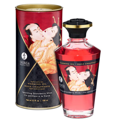 Shunga - Aphrodisiac Warming Oil Sparkling Strawberry Wine 100 ml